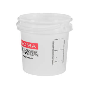 Seau gradué en plastique translucide 6 L