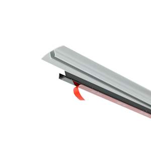 T-Shaped Edging 1 1/2 in. x 36 in. Satin Silver
