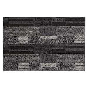 Bricks Interior Carpet 2 ft. x 3 ft. Charcoal