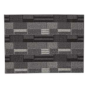 Bricks Interior Carpet 3 ft. x 4 ft. Charcoal