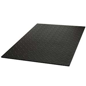 Non-Slip Exterior Mat 4 ft x 6 ft Black