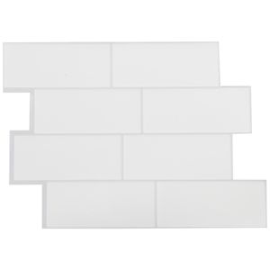 SMART TILES  Metro Campagnola Peel&Stick Tiles 11 9/16 in. x 8 3/8 in. Pkg/4