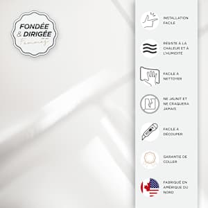 SMART TILES  Metro Campagnola Peel&Stick Tiles 11 9/16 in. x 8 3/8 in. Pkg/4