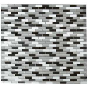 SMART TILES Murano Metallik Peel&Stick Tiles 9 1/8 in. x 10 1/4 in. Pkg/4