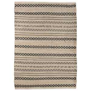 Cotton & Jute Interior Rug 5 ft. x 7 ft. Black