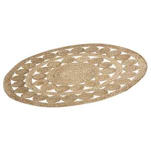 VERTUO Surate Round Interior Rug 4 ft. Natural
