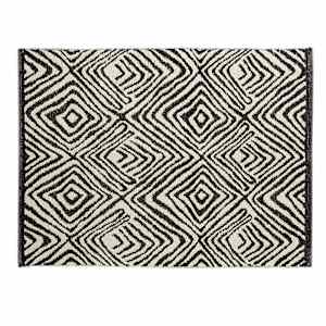 VERTUO Bamako Cotton Interior Rug 3 ft. x 4 ft. Black et Natural