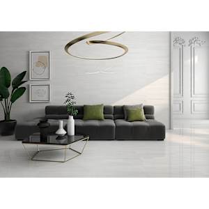 Lassa White Wave Porcelain Tiles 12 in. x 24 in.