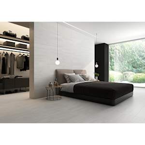 Lassa White Wave Porcelain Tiles 12 in. x 24 in.