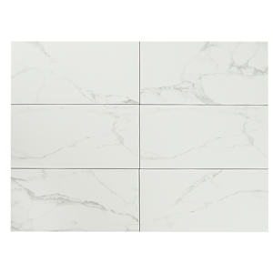 Statuary White Wave Porcelain Tiles 12 in. x 24 in.
