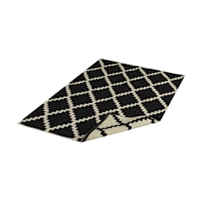 VERTUO Jacquard Cotton Interior Rug 3 ft. x 4 ft. Black and White