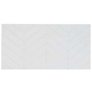Tuiles adhésives Chevron blanc 22 9/16 po x 11 9/16 po Pqt/2 SMART TILES