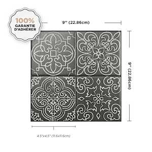 SMART TILES Vintage Vinci Peel&Stick Tiles 9 in. x 9 in. Pkg/4