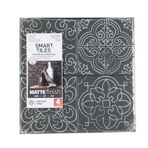 SMART TILES Vintage Vinci Peel&Stick Tiles 9 in. x 9 in. Pkg/4