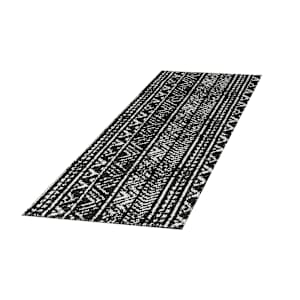 Ankara Abstract Interior Rug 2 ft. x 6 ft. Dark