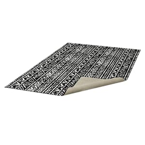 Ankara Abstract Interior Rug 4 ft. x 6 ft. Dark