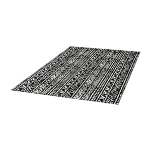 Ankara Abstract Interior Rug 4 ft. x 6 ft. Dark