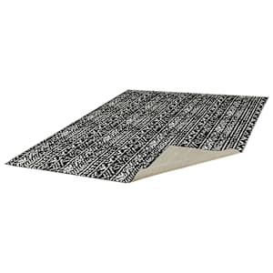 Ankara Abstract Interior Rug 6 ft. x 7 ft. Dark