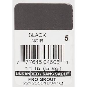 Unsanded Grout 5 kg Black