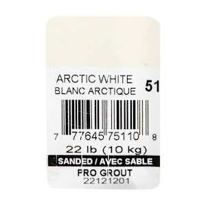Sanded Grout 10 kg Artic White