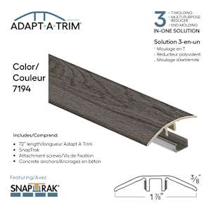 3-in-1 Floor Moulding 72 in, n° 7194