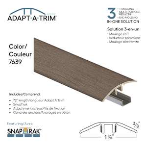 3-in-1 Floor Moulding 72 in, n° 7639