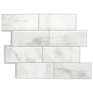SMART TILES Metro Carrera Peel&Stick Tiles 11 9/16 in. x 8 3/8 in. Pkg/4