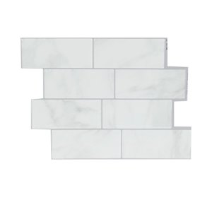 SMART TILES Metro Carrera Peel&Stick Tiles 11 9/16 in. x 8 3/8 in. Pkg/4