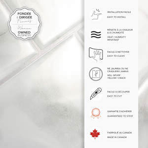 SMART TILES Metro Carrera Peel&Stick Tiles 11 9/16 in. x 8 3/8 in. Pkg/4