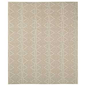 Tapis d'intérieur Vila triangles beige 5 pi x 6 pi