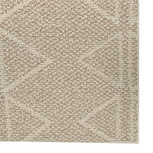 Tapis d'intérieur Vila triangles beige 5 pi x 6 pi