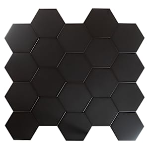 Carreaux de grès Casablanca noir 8 po x 9 po