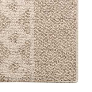 Tapis d'intérieur Florence carrés côte beige 5 pi x 6 pi
