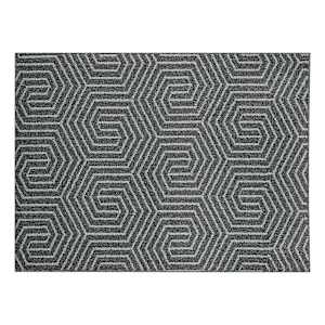 Gema Line Interior Rug 3 ft. x 4 ft. Brushed Iron