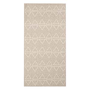 Vila Triangle Interior Rug 3 ft. x 6 ft. Grey Clay