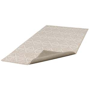 Vila Triangle Interior Rug 3 ft. x 6 ft. Grey Clay