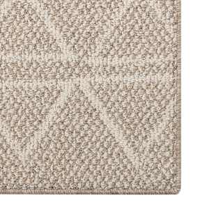 Vila Triangle Interior Rug 3 ft. x 6 ft. Grey Clay