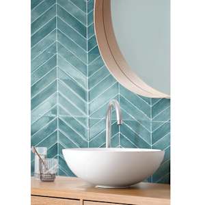 Taby Chevron Peel&Stick Tiles 11 7/16 in. x 9 in. Pkg/4