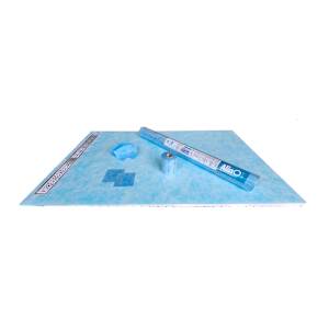 Ensemble de douche pour drain mural 36 po x 60 po