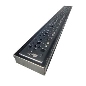2-in-1 Linear Shower Drain 24 in. Black