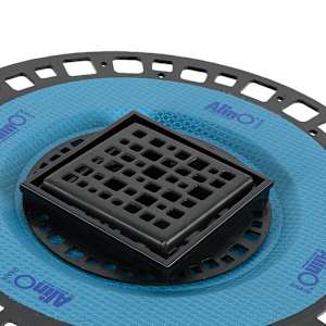 2-in-1 ABS Drain 4 in. x 4 in. Black