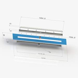 2-in-1 Linear Shower Drain 42 in. Nickel