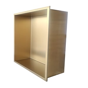 Niche acier inoxydable 12 po x 12 po or mat