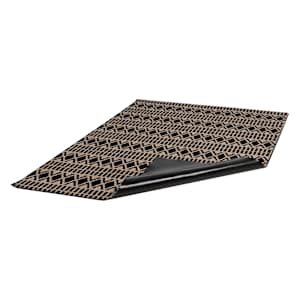 Tapis d'intérieur Zuma  jute sombre et noir 4 pi x 6 pi