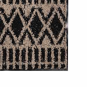 Tapis d'intérieur Zuma  jute sombre et noir 4 pi x 6 pi