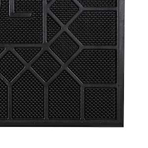 Tapis d'intérieur et d'extérieur Bienvenue noir 21 1/4 po x 33 7/8 po VERTUO