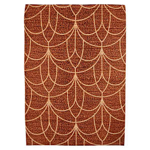 VERTUO Scarlet Patterned Rug 4 ft. x 5 ft. 5 in.