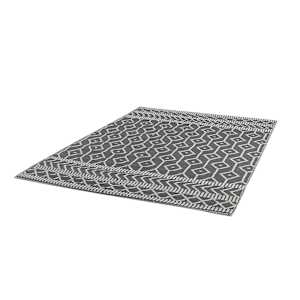 VERTUO Outdoor Carpet Geo Grey 5 ft. 3 in. x 7 ft. 3 in.