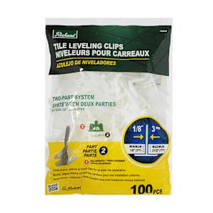 Base pour capuchons de nivellement pour la céramique joint de 1/8 po Pqt/100
