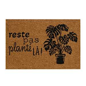 VERTUO Reste pas planté là! Coco Exterior Mat 30 po x 20 po